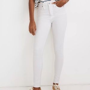 Madewell high rise skinny white jeans, size 27 petite